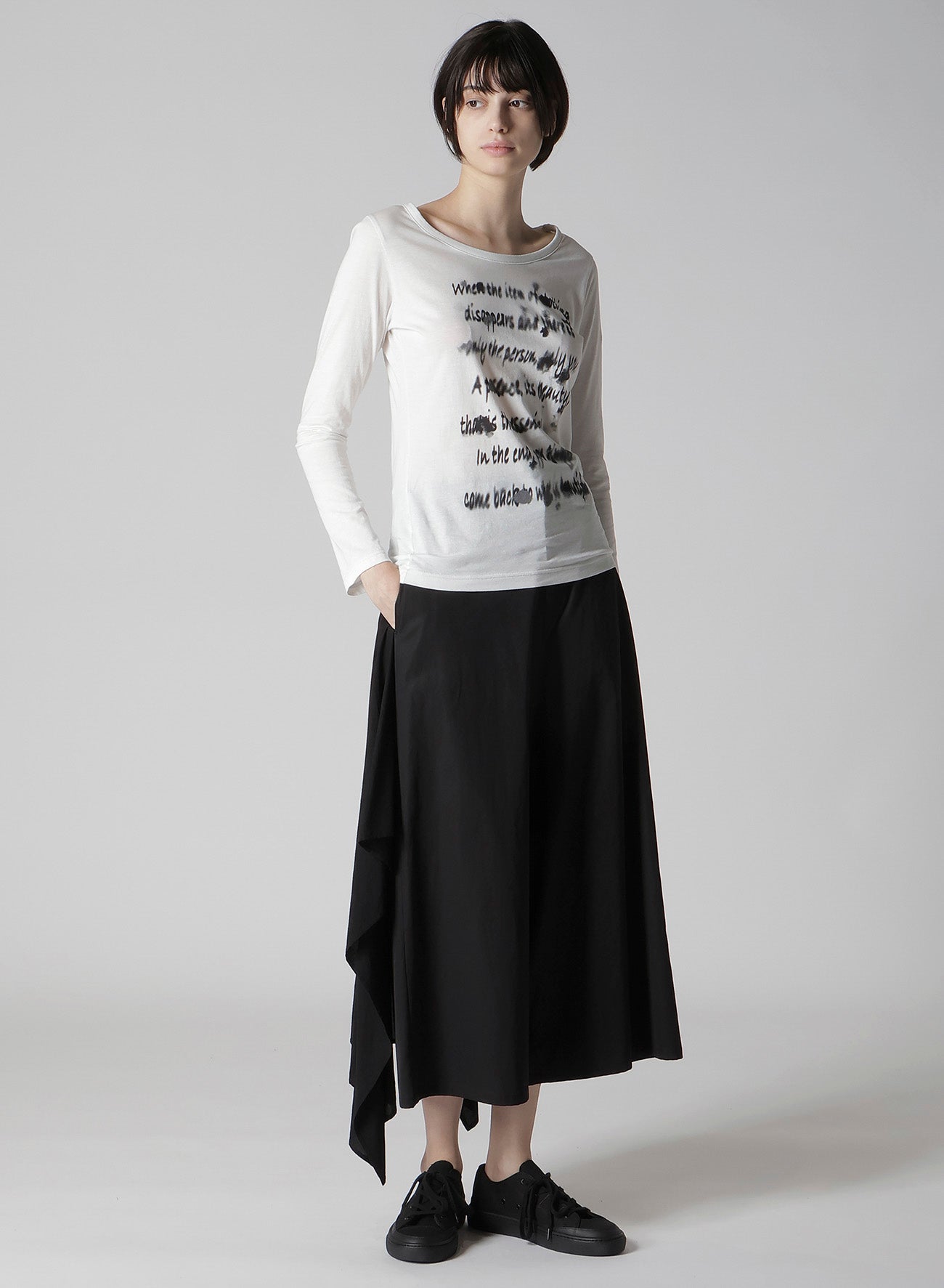 Stylish Cotton Twill Draped D Pants for Women - Comfortable & Elegant High Waist Trousers for Office, Casual Wear & Night Out