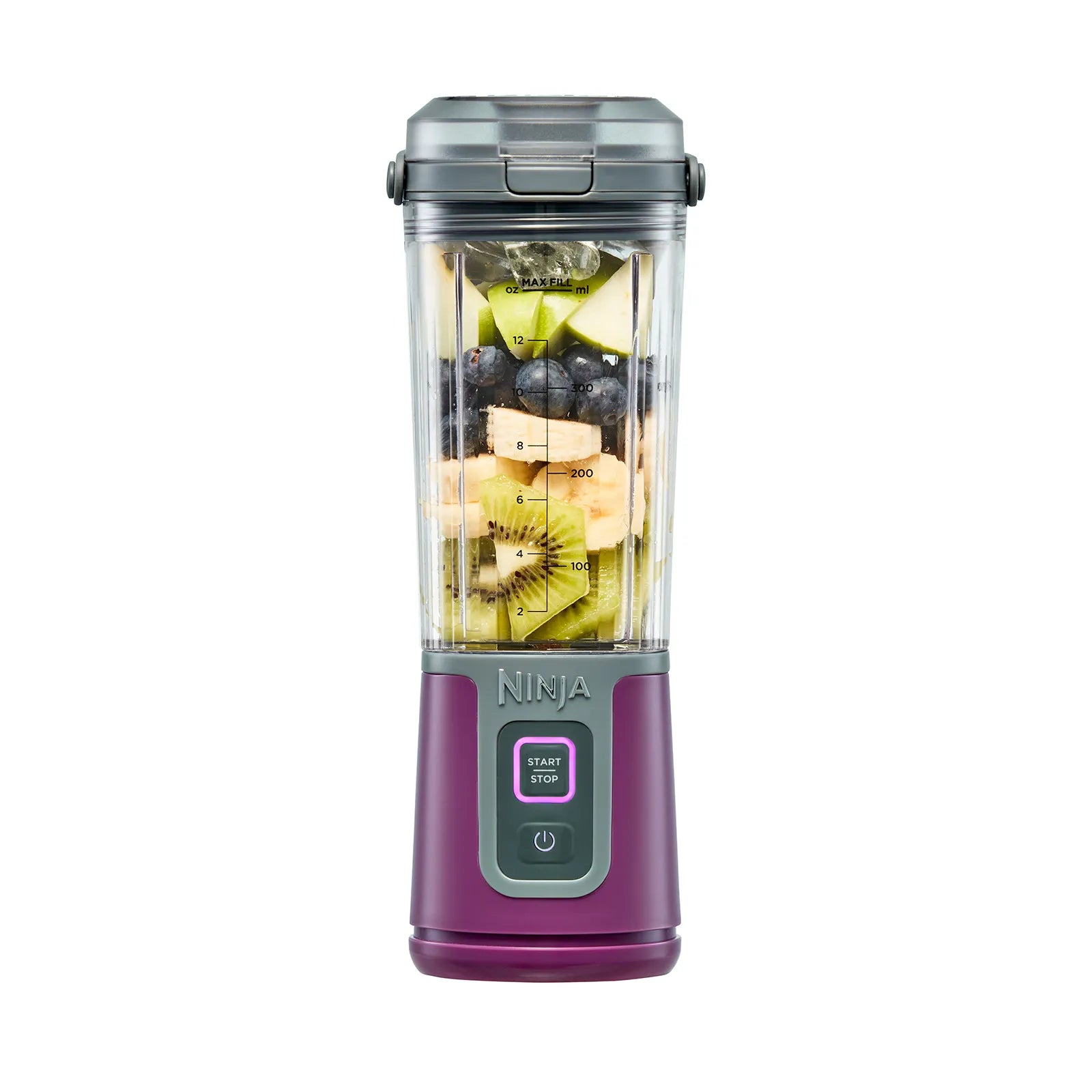 Ninja Blast Portable Blender - 500W Powerful Personal Smoothie Maker for Shakes, Juices & Protein Drinks - USB Rechargeable Mini Blender for Travel, Gym, Office & Home Use