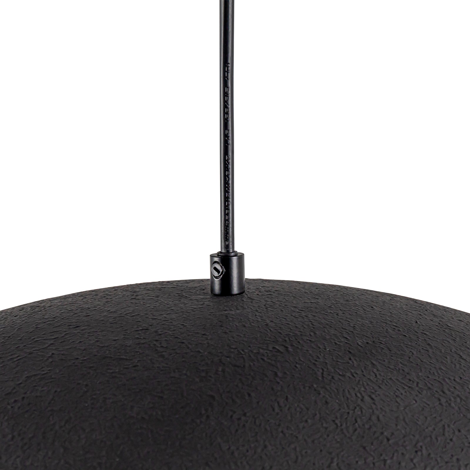 Glowlings 1-Light Modern 23-Inch Wide Oversized Flat Cone Black Dome Pendant Light Fixture - Perfect for Dining Room, Kitchen Island & Contemporary Living Room Lighting