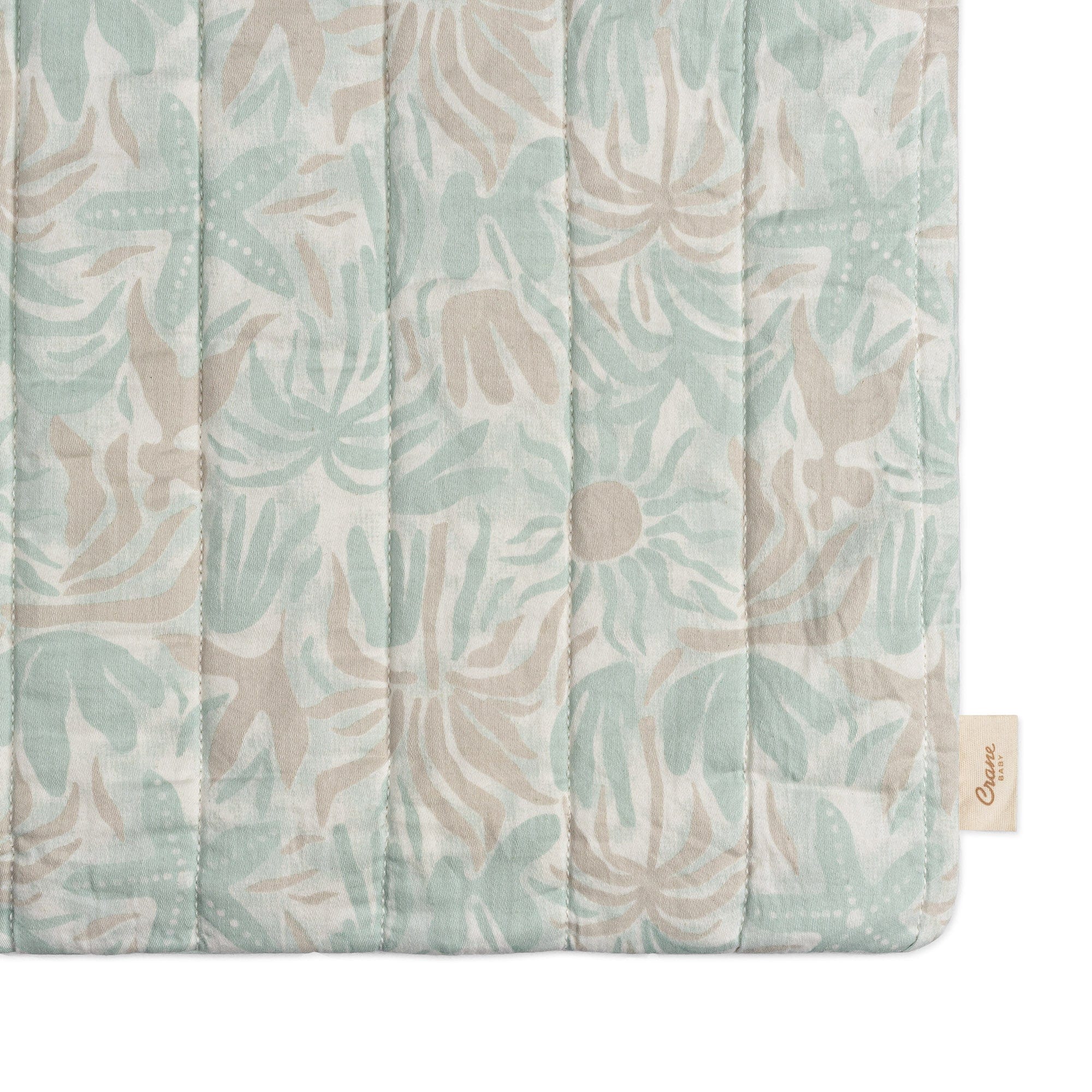 Crane Baby Cove Quilted Changing Pad Cover - Soft Waterproof Diaper Changing Pad Cover for Nursery, Baby Registry & Travel - Perfect for Cribs, Dressers & Changing Tables