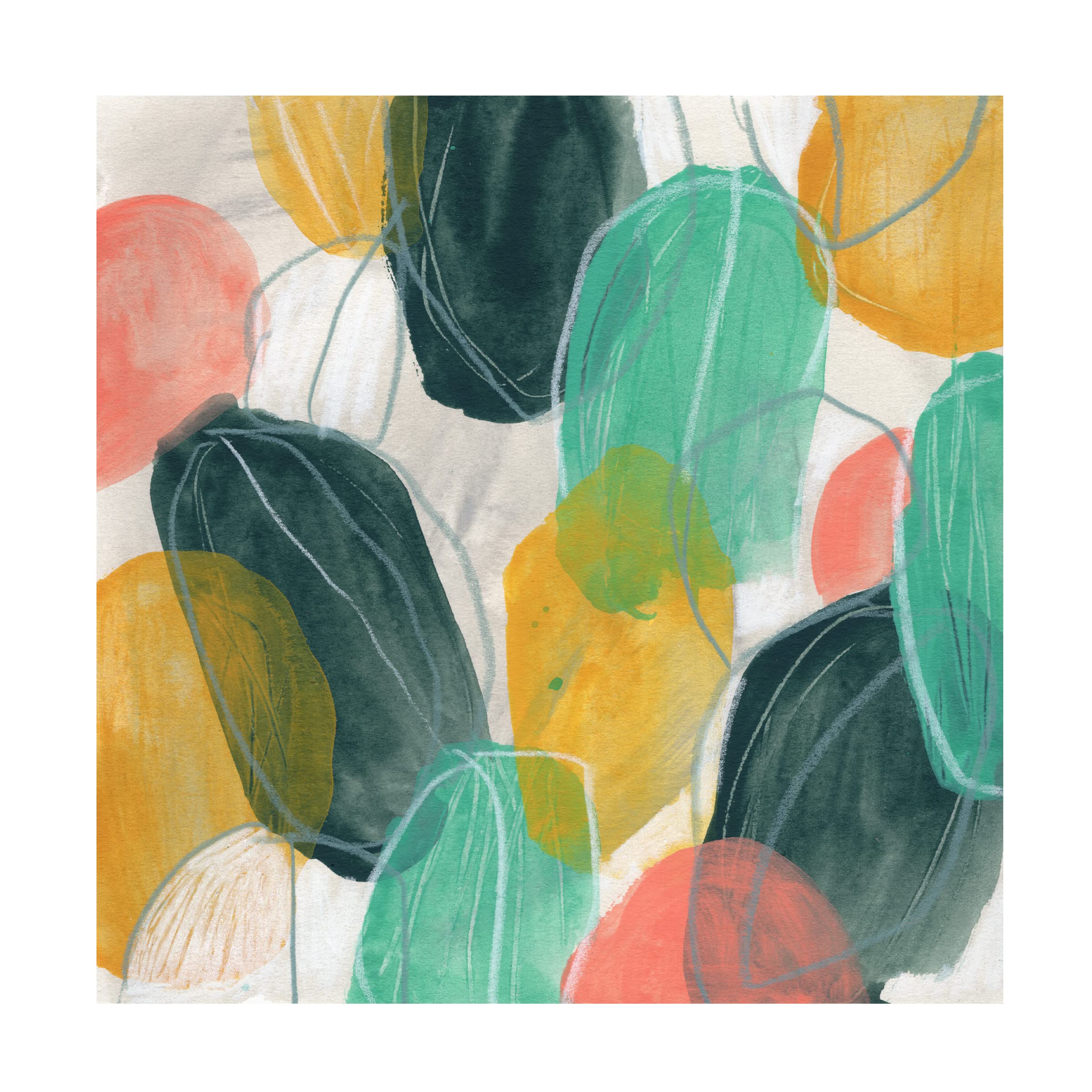 Trademark Fine Art 'Candy Lanterns II' Canvas Wall Art Print by June Erica Vess - Modern Home Decor for Living Room, Bedroom & Office