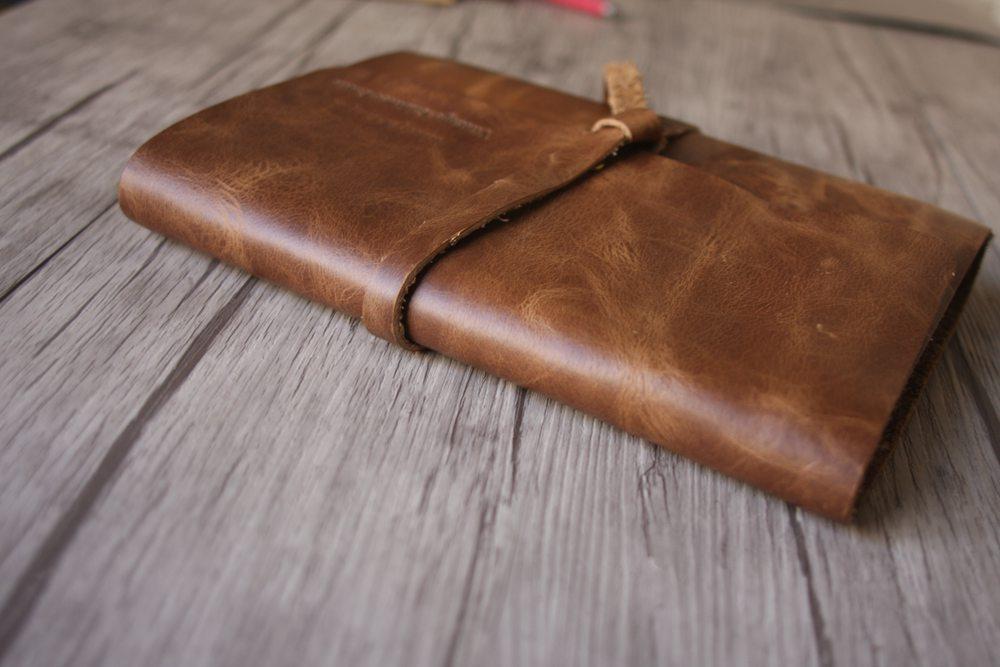 Personalized Engraved Genuine Leather Sketchbook Journal - Handmade Writing Notebook for Artists, Writers & Students - Perfect Gift for Birthdays, Anniversaries & Graduations