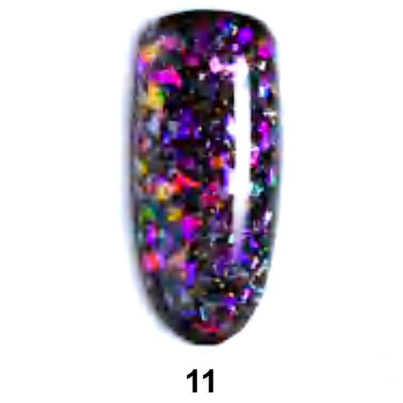Holographic Flakes Gel Polish - Long Lasting Nail Polish for Salon & Home Manicures - Perfect for Parties, Weddings & Special Occasions