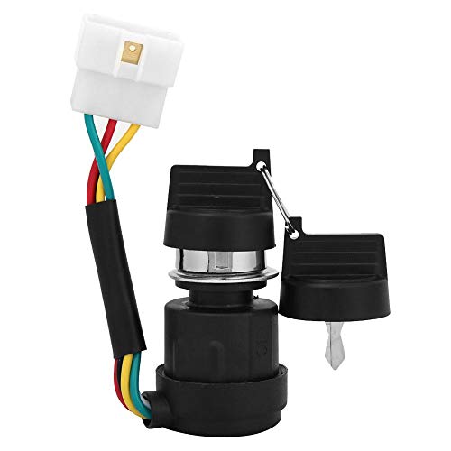 Taidda 178F Ignition Key Switch with 2 Keys - Durable Start Switch for 178F/186F Air Cooled Diesel Engine Tillers - Perfect for Tractor, Cultivator & Agricultural Equipment Replacement Parts