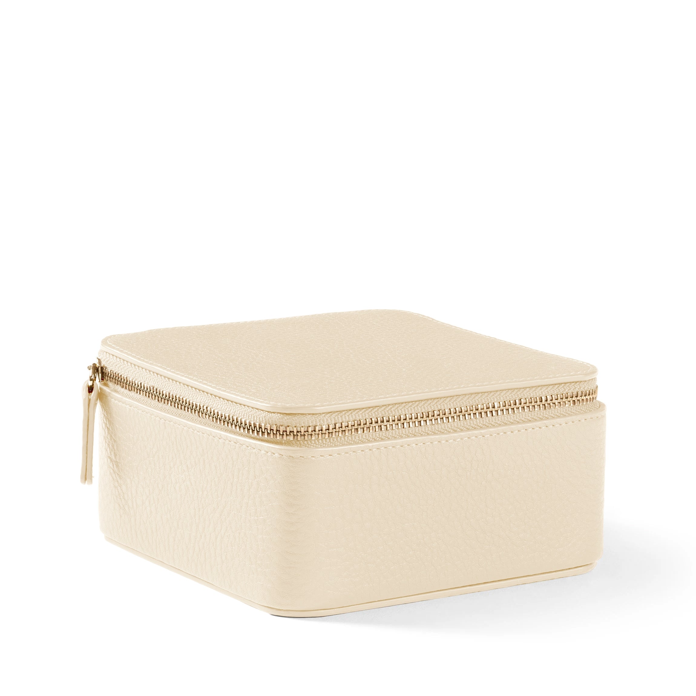 Medium Jewelry Organizer Sand - Premium Travel Jewelry Case with Compartments for Earrings, Necklaces & Rings - Perfect for Home Storage, Travel & Gifts