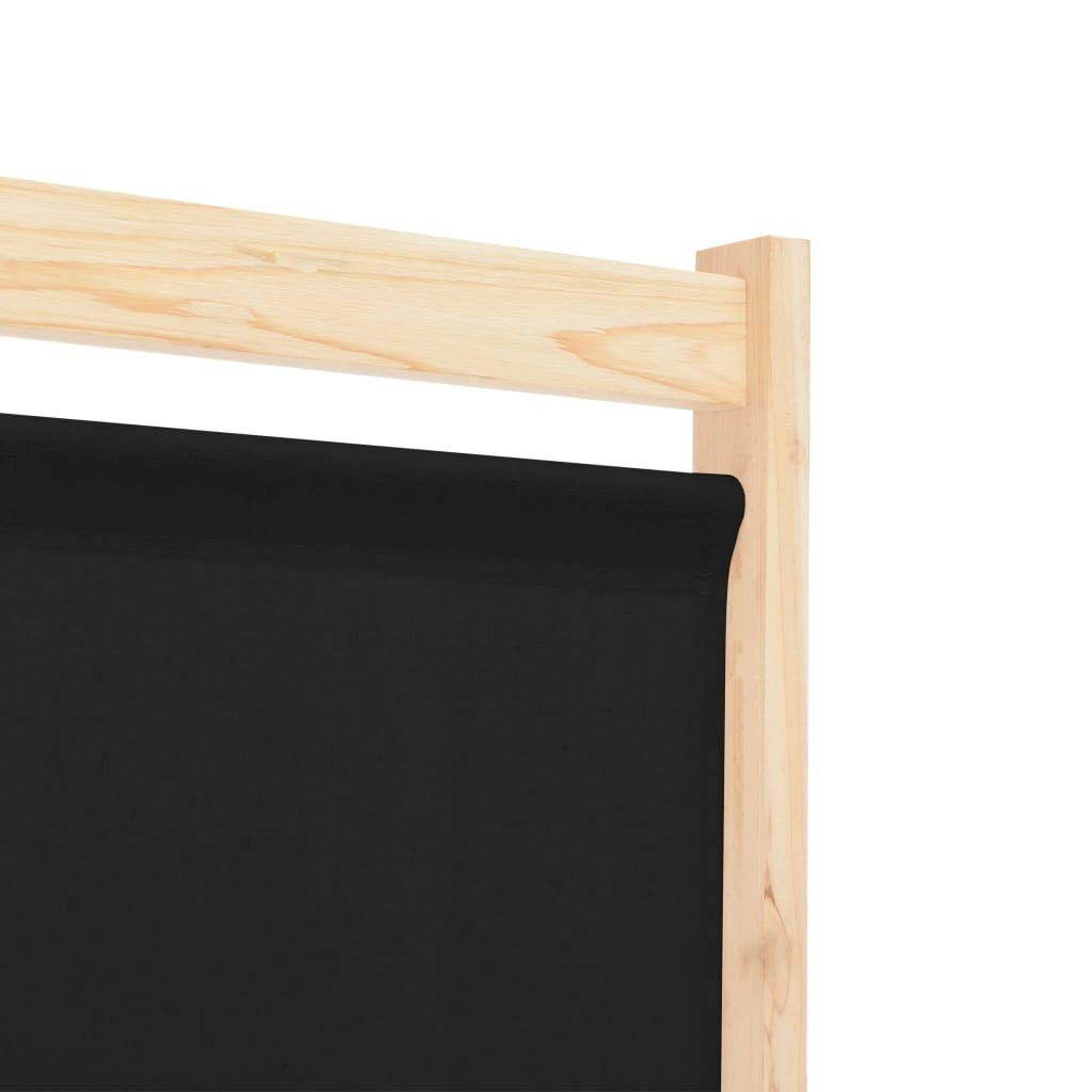 3-Panel Black Room Divider Screen 47.2