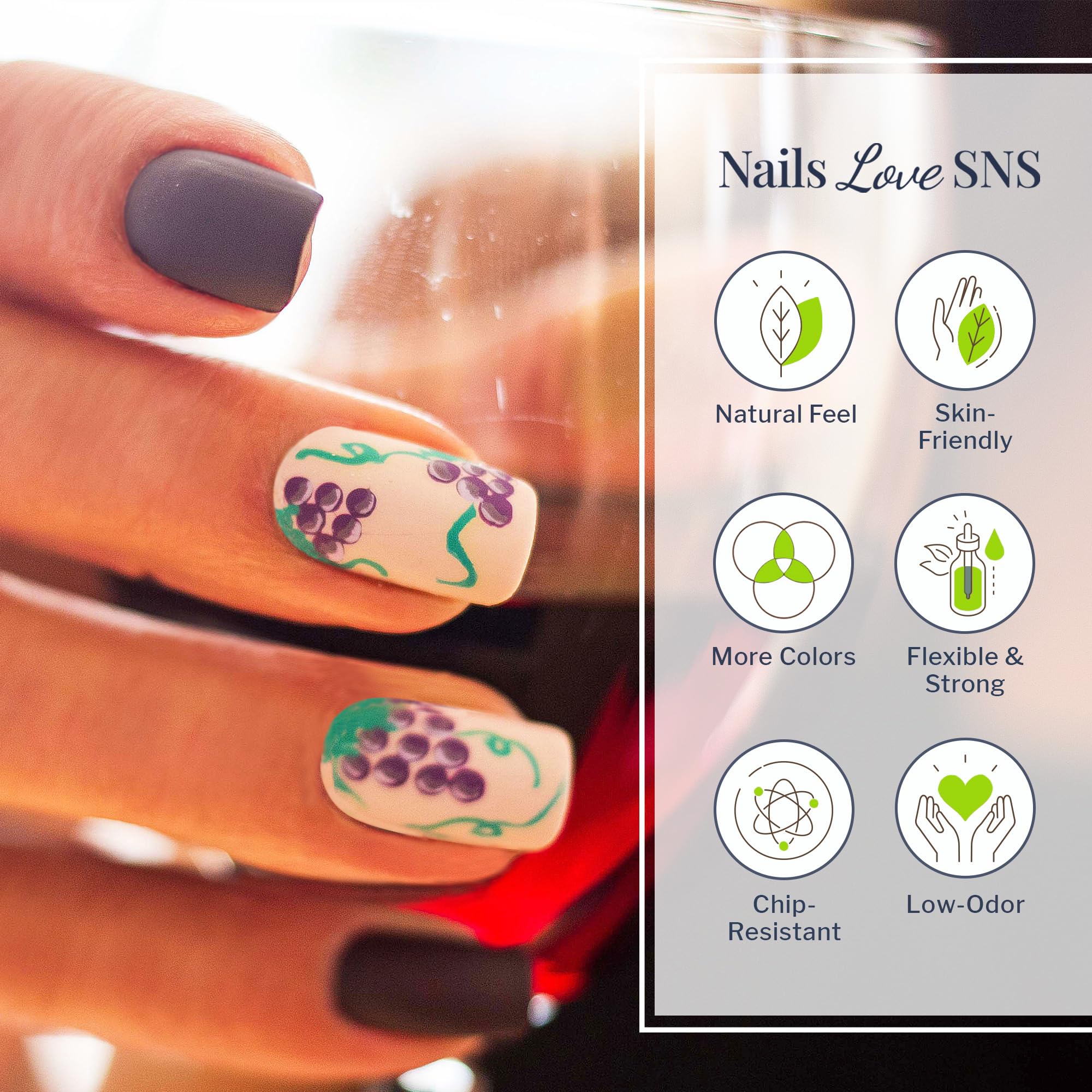 SNS Nail Dip Powder - Atlas Peak (Blue) - Long-Lasting 14-Day Dipping Nail Color - Low Odor, No UV Lamp Needed - 1oz - Perfect for Home Manicures, Salon Nail Art & DIY Gel Nails
