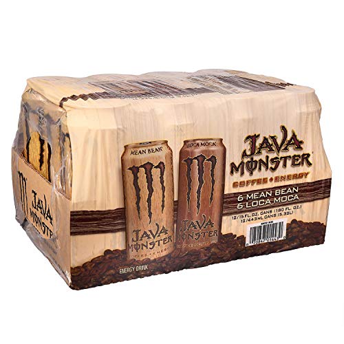 Monster Energy Java Coffee Variety Pack - 15 oz Cans, 12 Count (Pack of 3) | Premium Energy Drink for Workouts, Gaming & All-Nighters | Boost Focus & Endurance