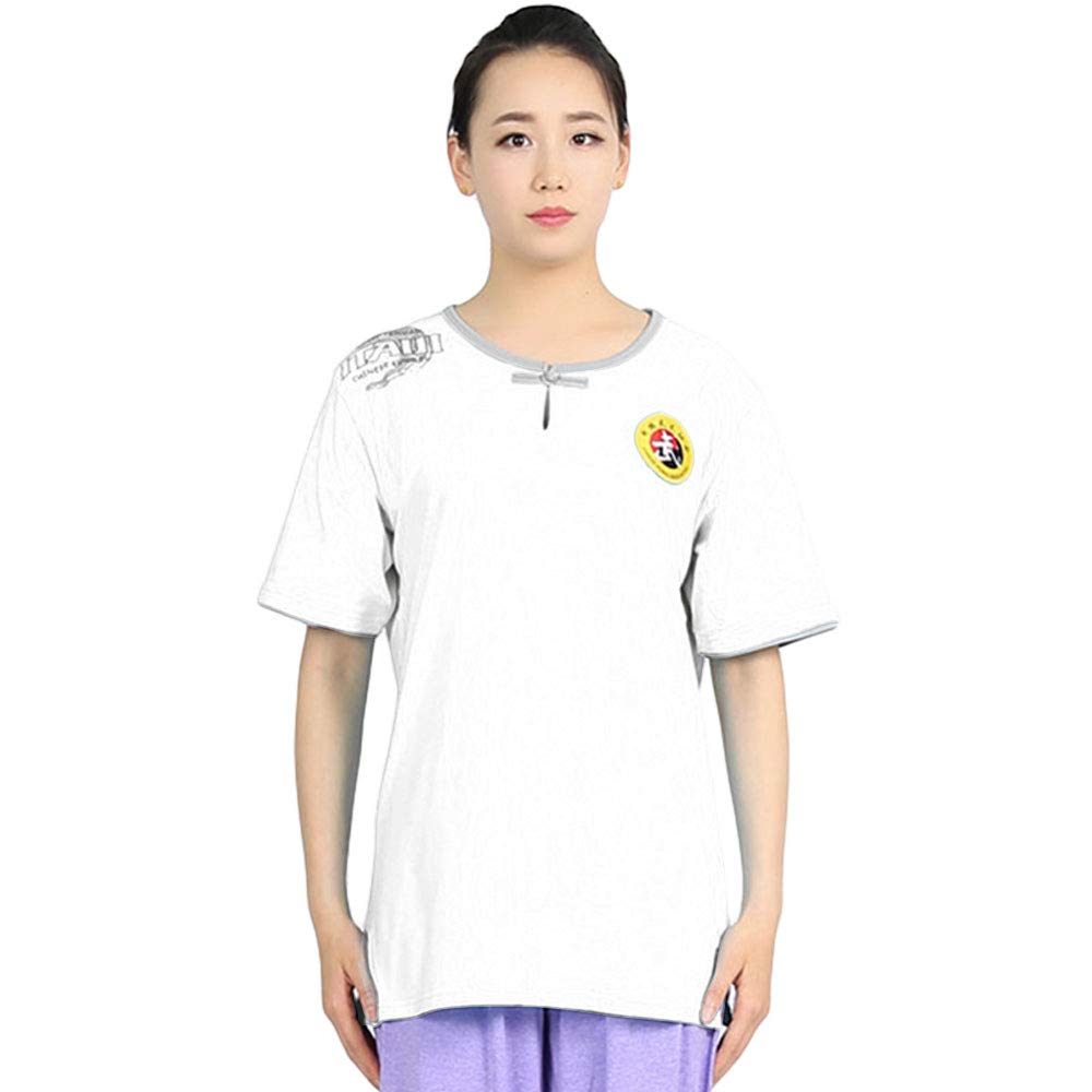 ZooBoo Stretchy Cotton Tai Chi Martial Arts T-Shirt for Women & Men - Comfortable Short Sleeve Top for Tai Chi Practice, Kung Fu Training & Casual Wear
