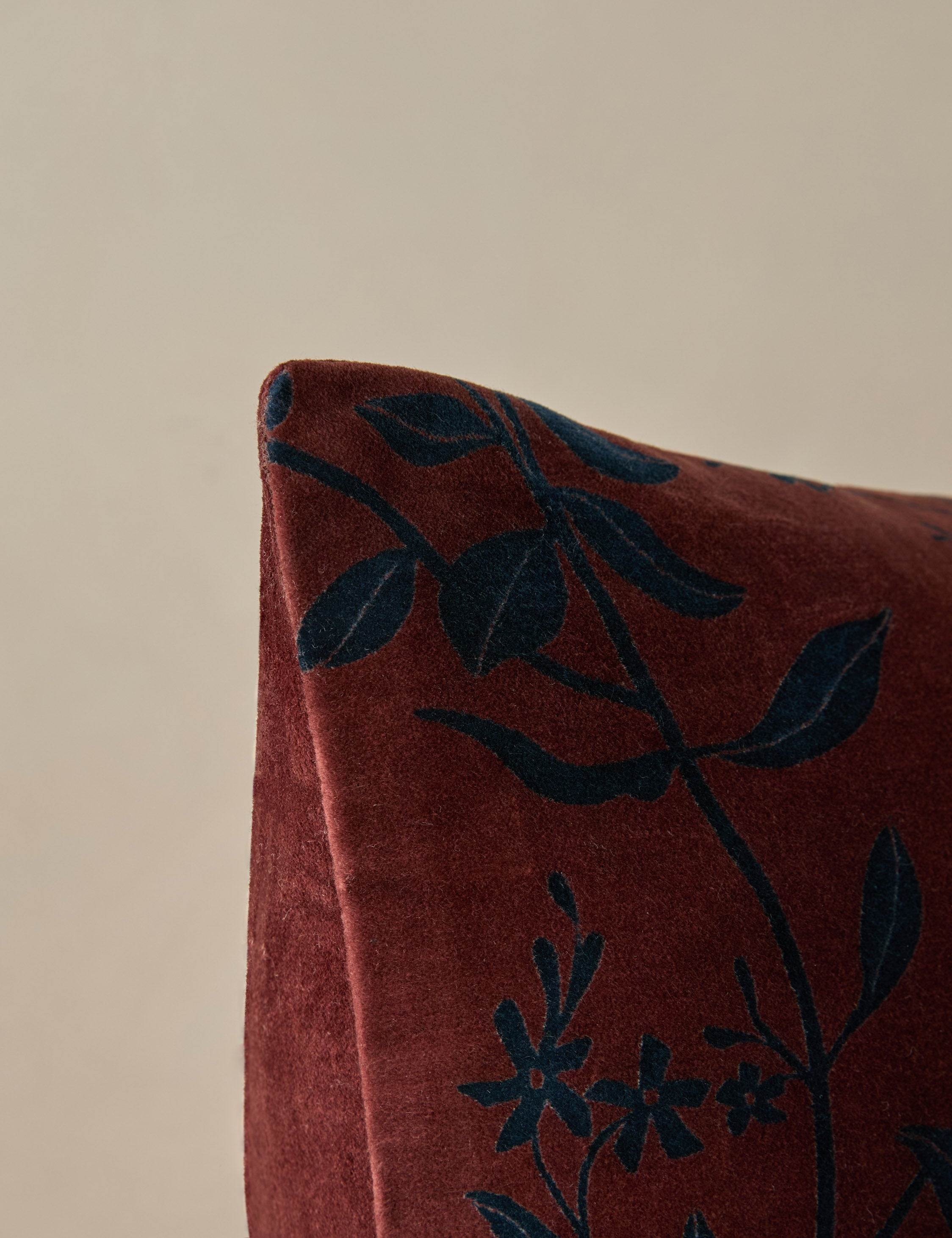 Carmine Velvet Pillow - Soft Decorative Throw Pillow for Couch, Bed, Sofa - Perfect for Living Room, Bedroom & Home Decor
