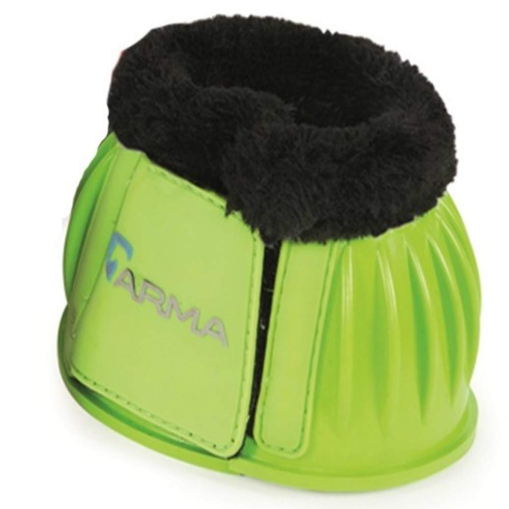 Shires ARMA Fleece Trim Horse Bell Boots - Soft & Durable Protection for Hooves - Ideal for Riding, Training & Turnout