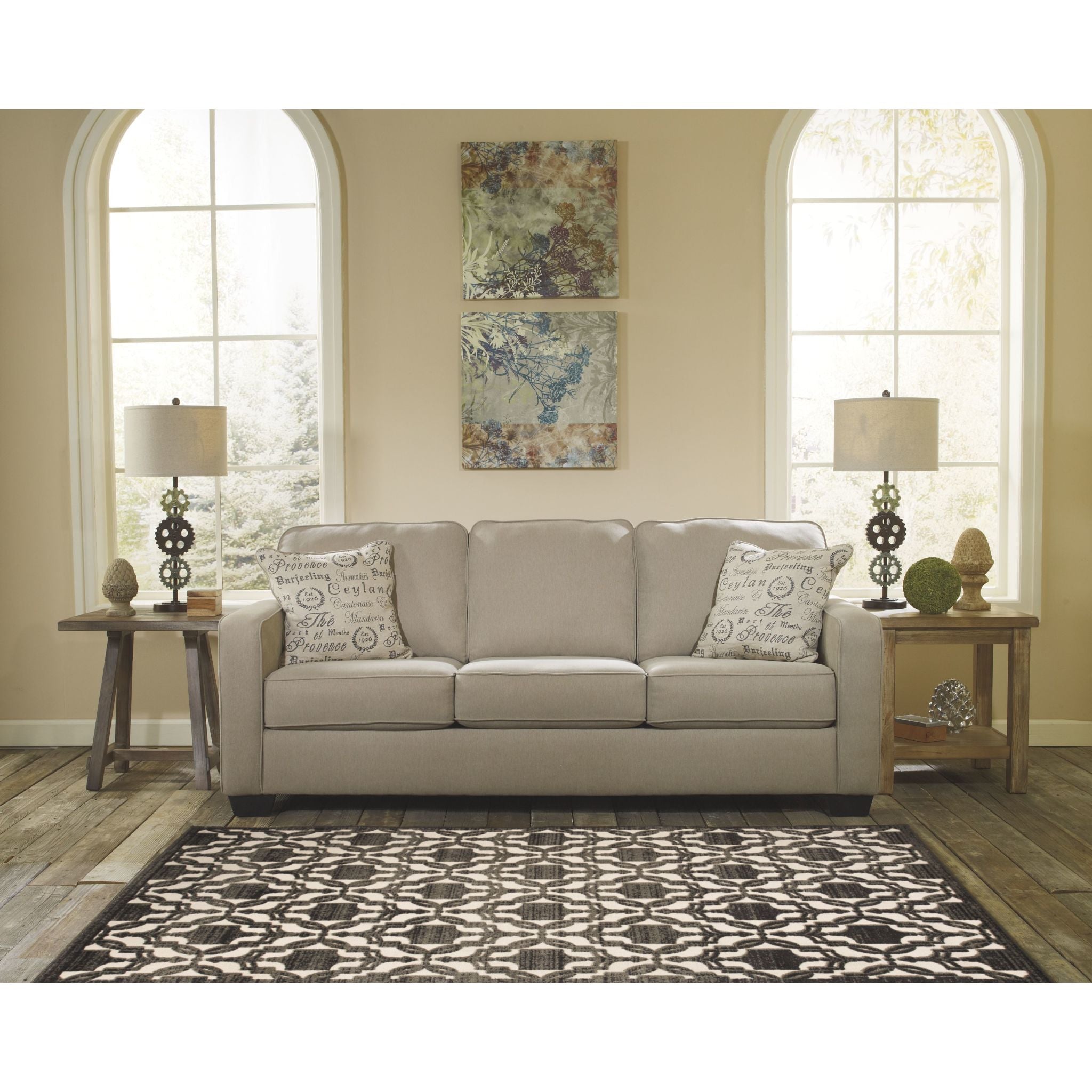 Alenya Sofa - Modern 3-Seater Fabric Couch for Living Room, Comfortable and Stylish Home Furniture - Perfect for Family Gatherings, Movie Nights, and Relaxing