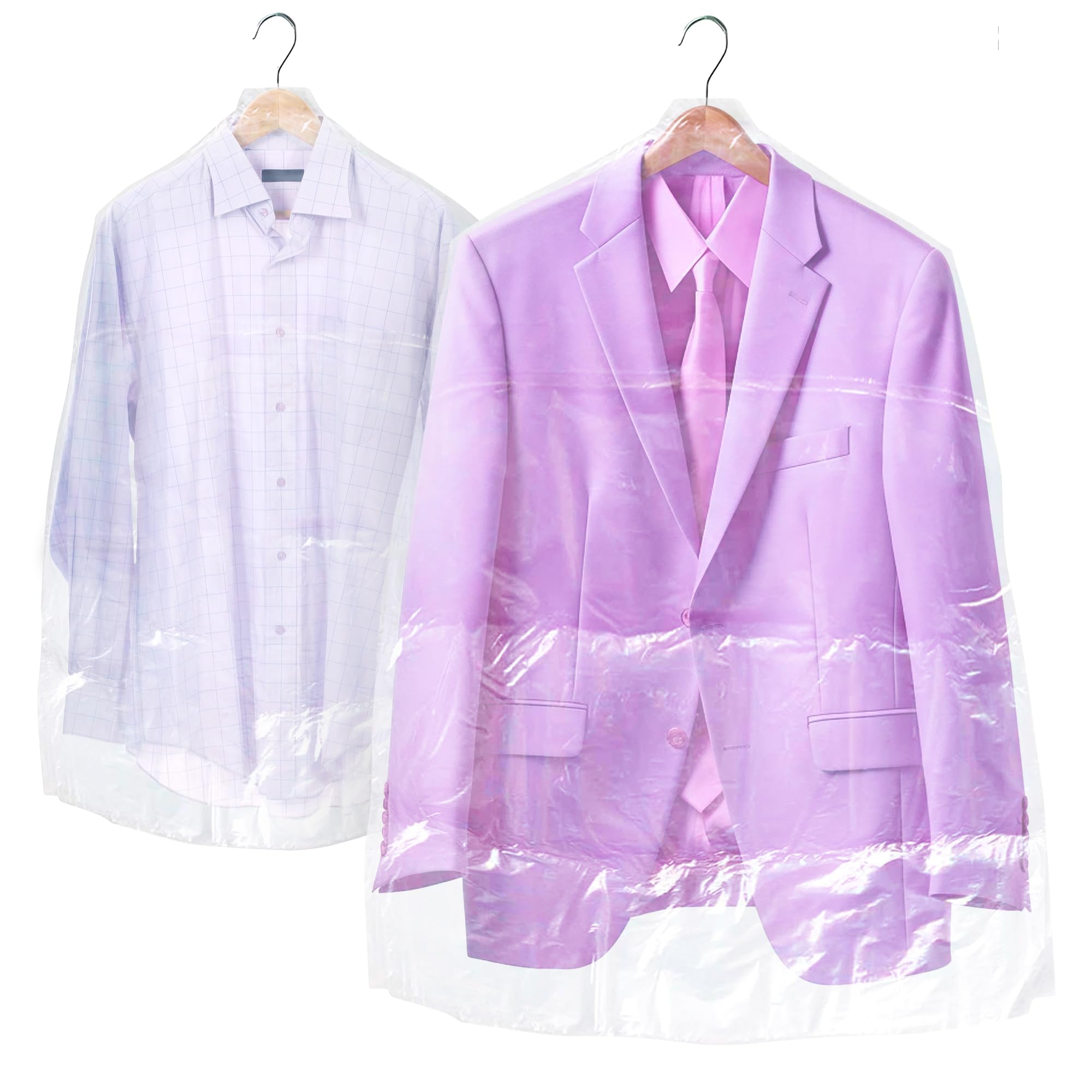 663 Clear Plastic Garment Bags for Hanging Clothes - 21