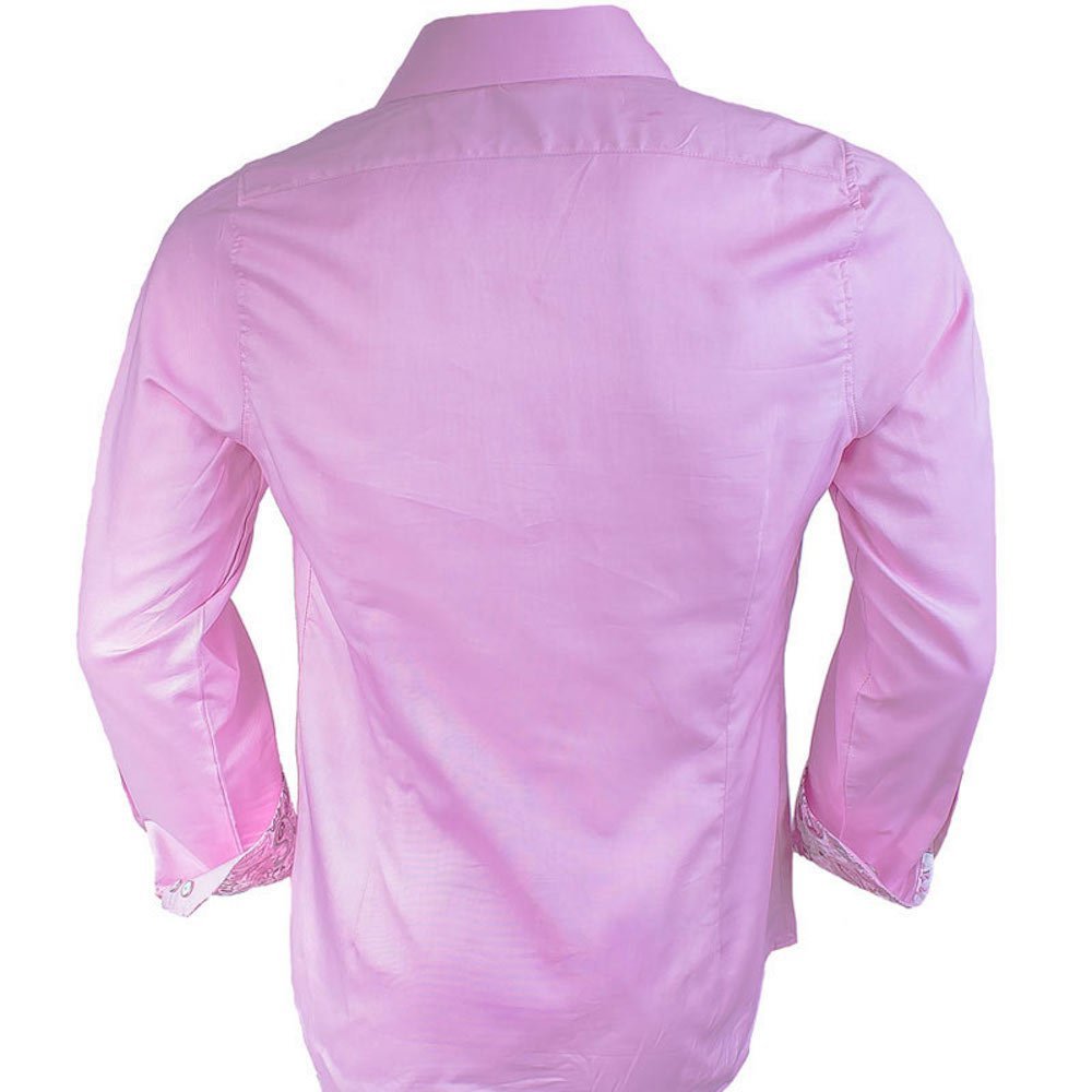 Stylish Pink White Gray Paisley Print Men's Dress Shirts | Premium Quality Made in USA | Perfect for Office Wear, Business Meetings & Formal Occasions