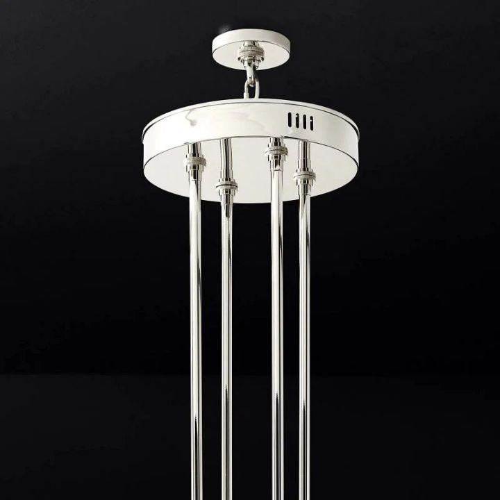 Elegant Aurora 2-Tier Round Wine Glass Chandelier with 60 Lights - Perfect for Dining Room, Kitchen Island, or Bar Decor