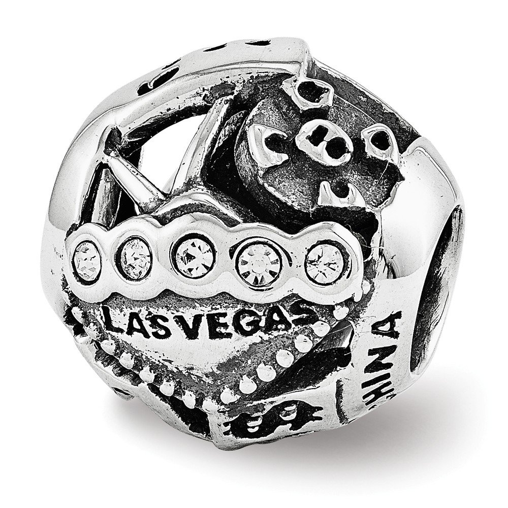 Swarovski Las Vegas Sterling Silver Bead for Jewelry Making
