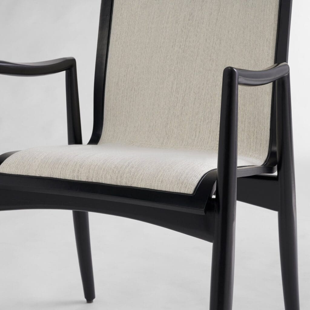 Cyan Design 11726 Vitra Chair - Black and Cream Modern Accent Chair for Living Room, Bedroom, or Office Decor