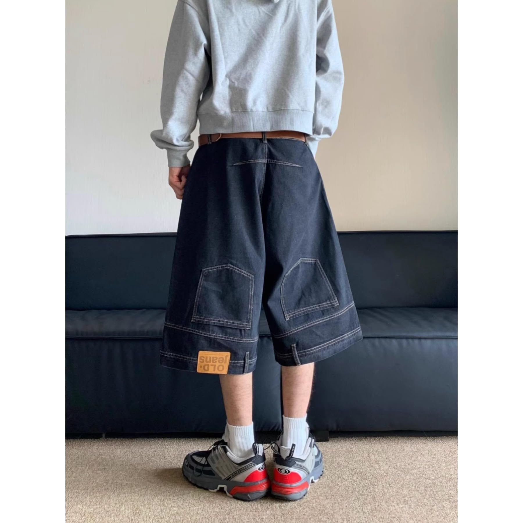 Trendy Y2K Baggy Denim Shorts for Women - High Waisted Loose Fit Wide Leg Jean Shorts - Perfect for Casual Outfits, Summer Streetwear & Retro Fashion