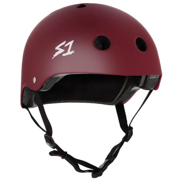 S One Lifer Helmet - Matte Maroon Motorcycle Helmet for Men & Women - DOT Approved for Safety - Perfect for Street Biking, Cruising & Commuting