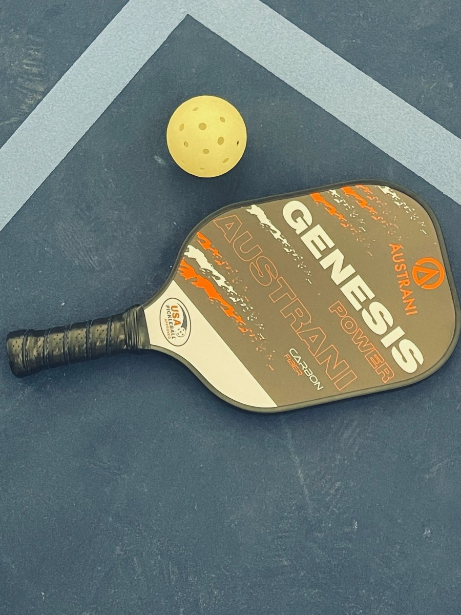 Austrani Genesis Power Pickleball Paddle - Carbon Fiber Face with Cushion Grip - USAPA Approved for Tournament Play - Perfect for Indoor/Outdoor Courts & Competitive Matches