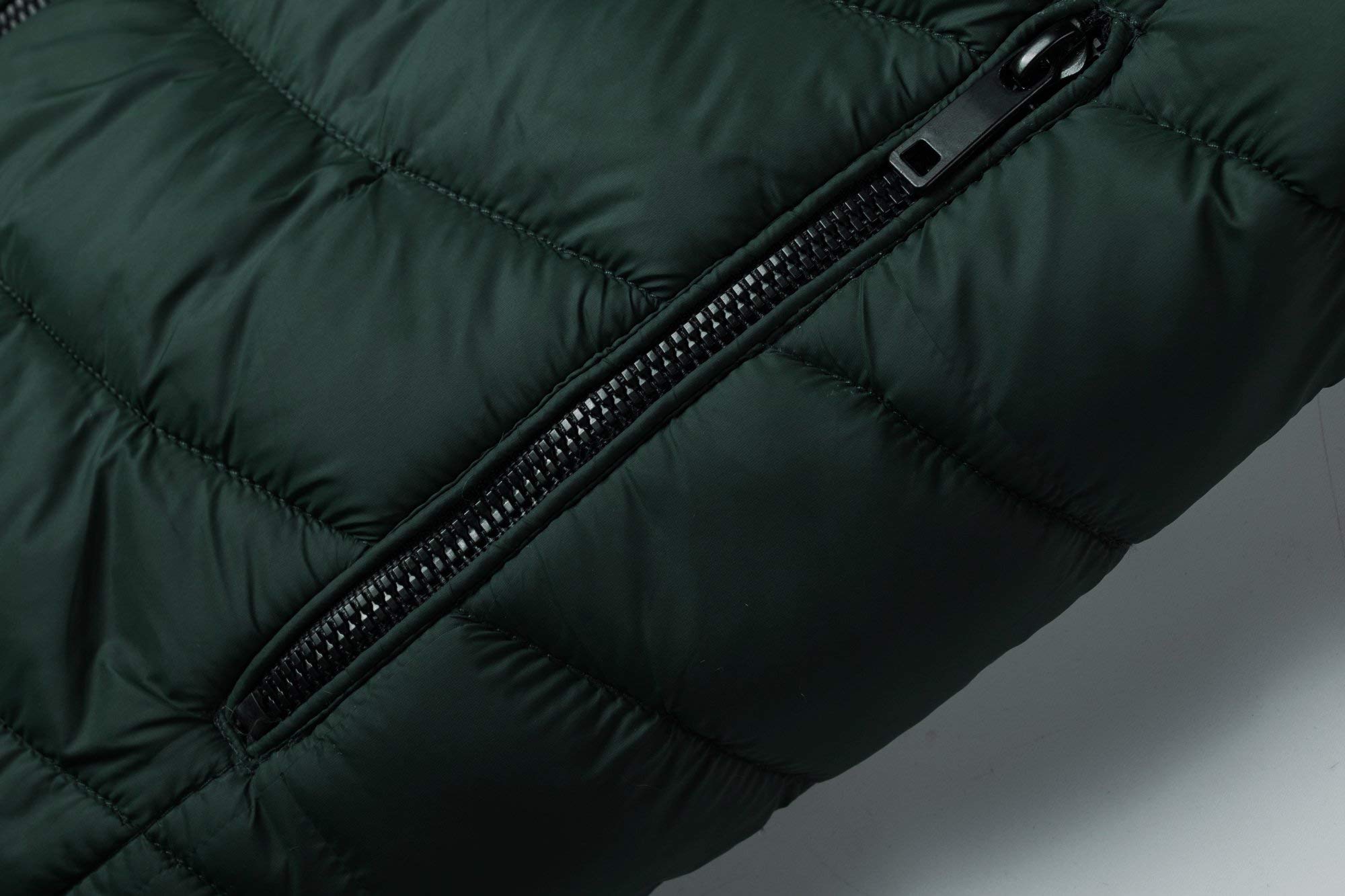 Quilted Men's Winter Bubble Puffer Jacket with Faux Fur Lining - Warm Cold Weather Coat for Outdoor Activities | Skiing, Snowboarding & Daily Winter Wear