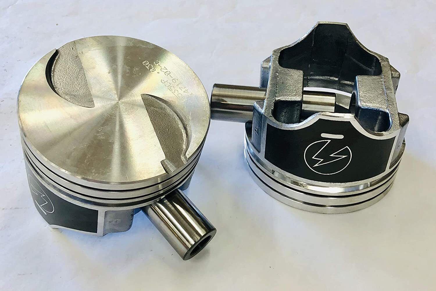 SPEED PRO Hypereutectic Coated Skirt Flat Top Pistons Set of 8 for Ford BB 460 STD - High Performance Engine Upgrade for Racing & Street Use