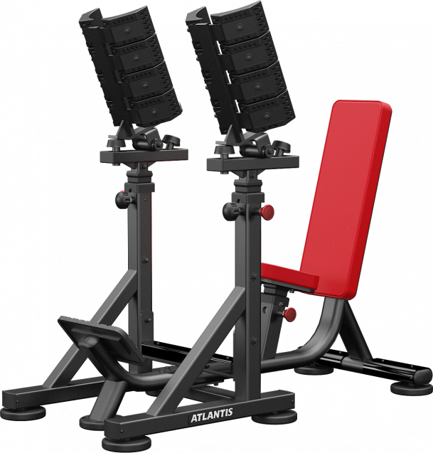 ATLANTIS Adjustable Straight Dumbbell Bench with Pivots - Perfect for Home Gym Strength Training & Weight Lifting Workouts