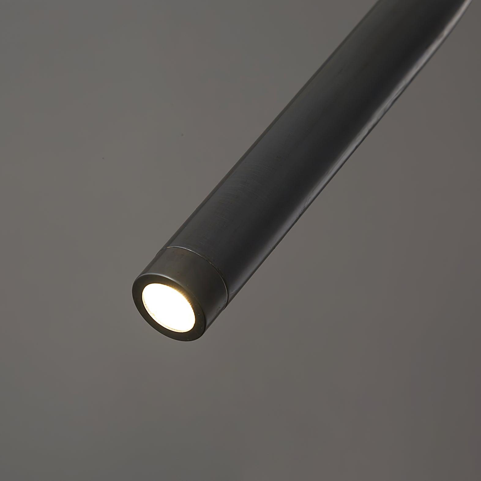 Modern Adjustable Bending Line Pendant Lamp - Sleek Minimalist Design for Kitchen Island, Dining Room, or Bedroom Lighting