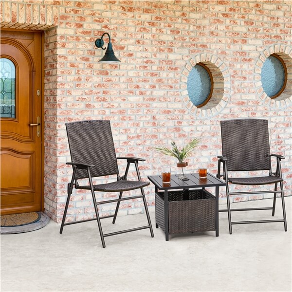 Yaheetech Outdoor Side Table with 1.5