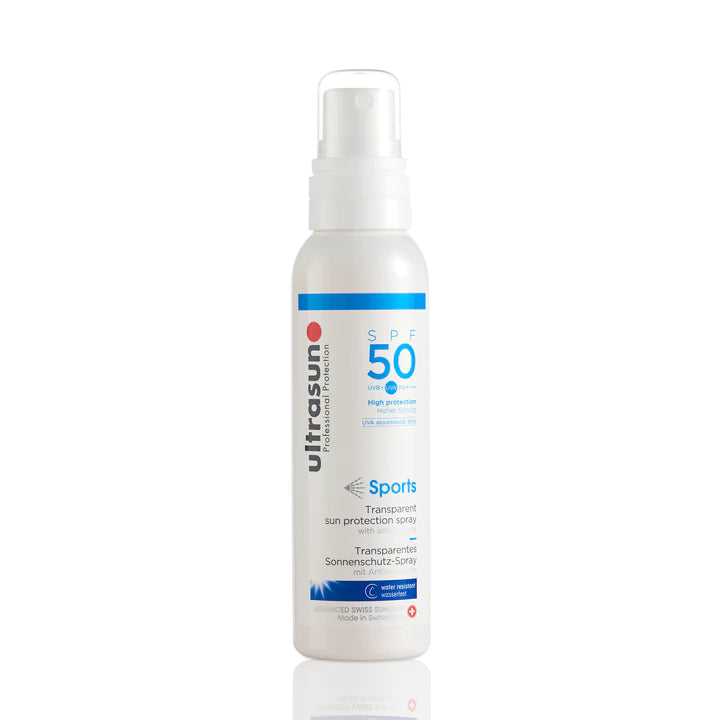 Ultrasun SPF50 Sports Spray Sunscreen - 150ml Water-Resistant & Sweat-Proof for Outdoor Activities, Running, Swimming & Beach