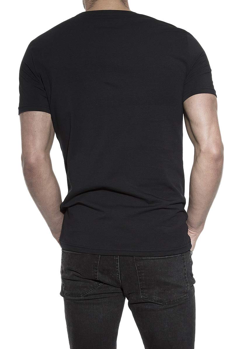 Premium Cotton Crew-Neck T-Shirt for Men - Black (Medium) | Comfortable Everyday Wear & Casual Outfits | Perfect for Work, Gym & Weekend Relaxation