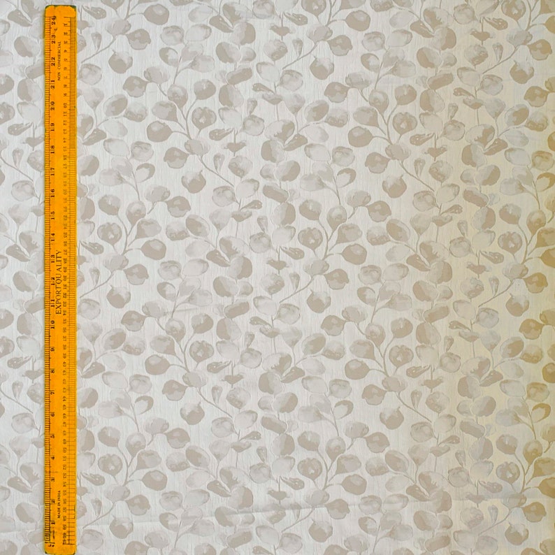 Premium Beige Jacquard Fabric by the Yard - Soft Textured Upholstery & Drapery Material for Home Decor, DIY Projects, and Fashion Sewing