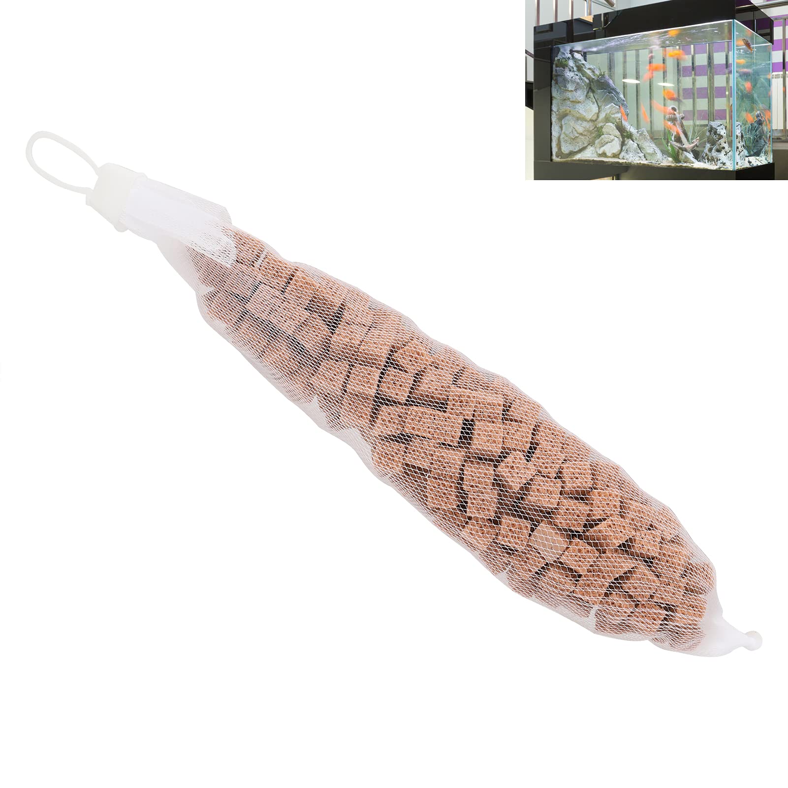 Premium Aquarium Filter Media - High Performance Bio Filter Material 0.35L for Freshwater & Saltwater Fish Tanks | Improves Water Quality & Supports Beneficial Bacteria Growth | Ideal for Home Aquariums, Fish Breeding Tanks and Aquatic Ecosystems