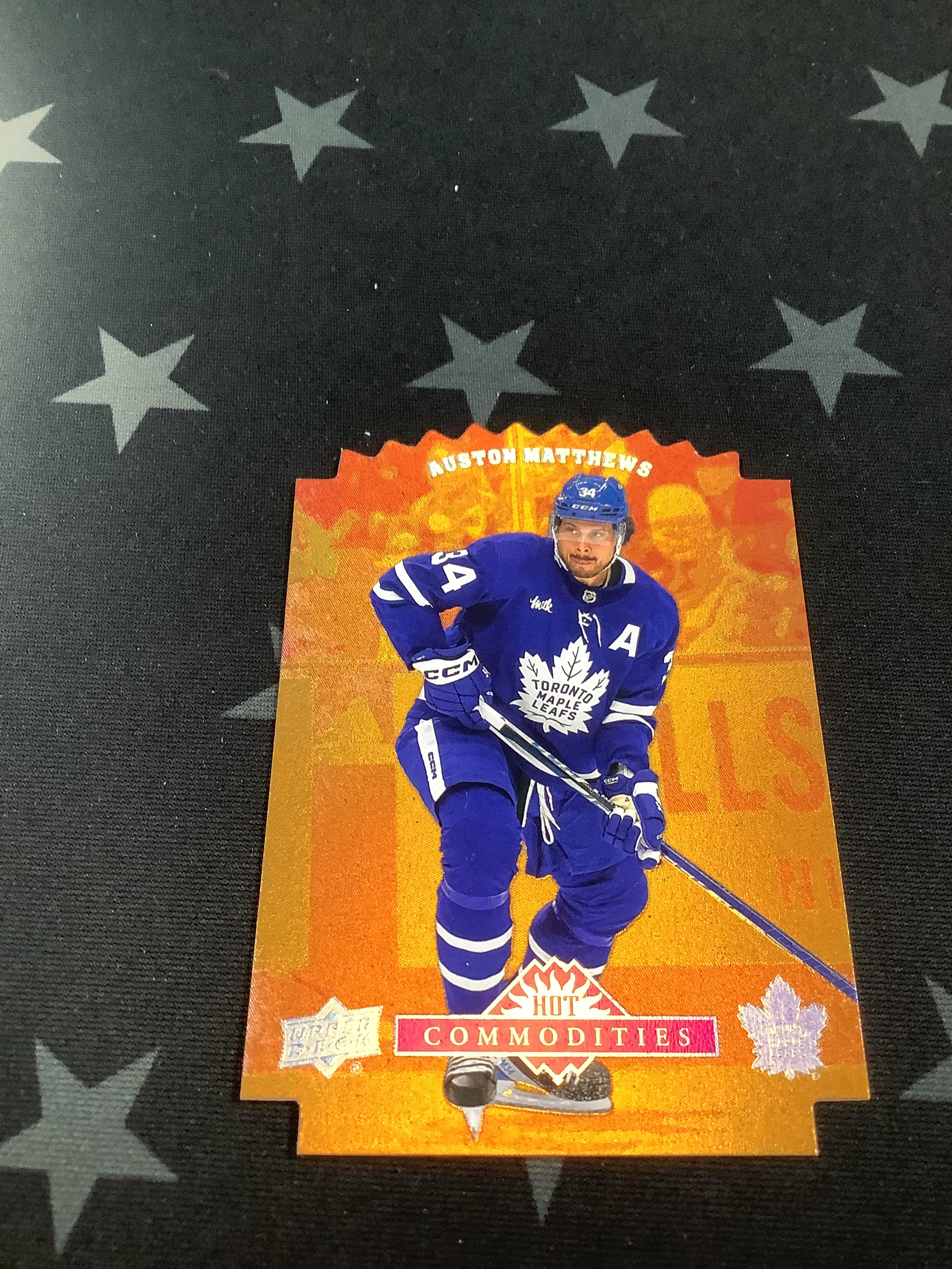 2024 Upper Deck Auston Matthews Hot Commodities Promo Hockey Card #HC3 - Collectible Sports Memorabilia for NHL Fans & Card Enthusiasts