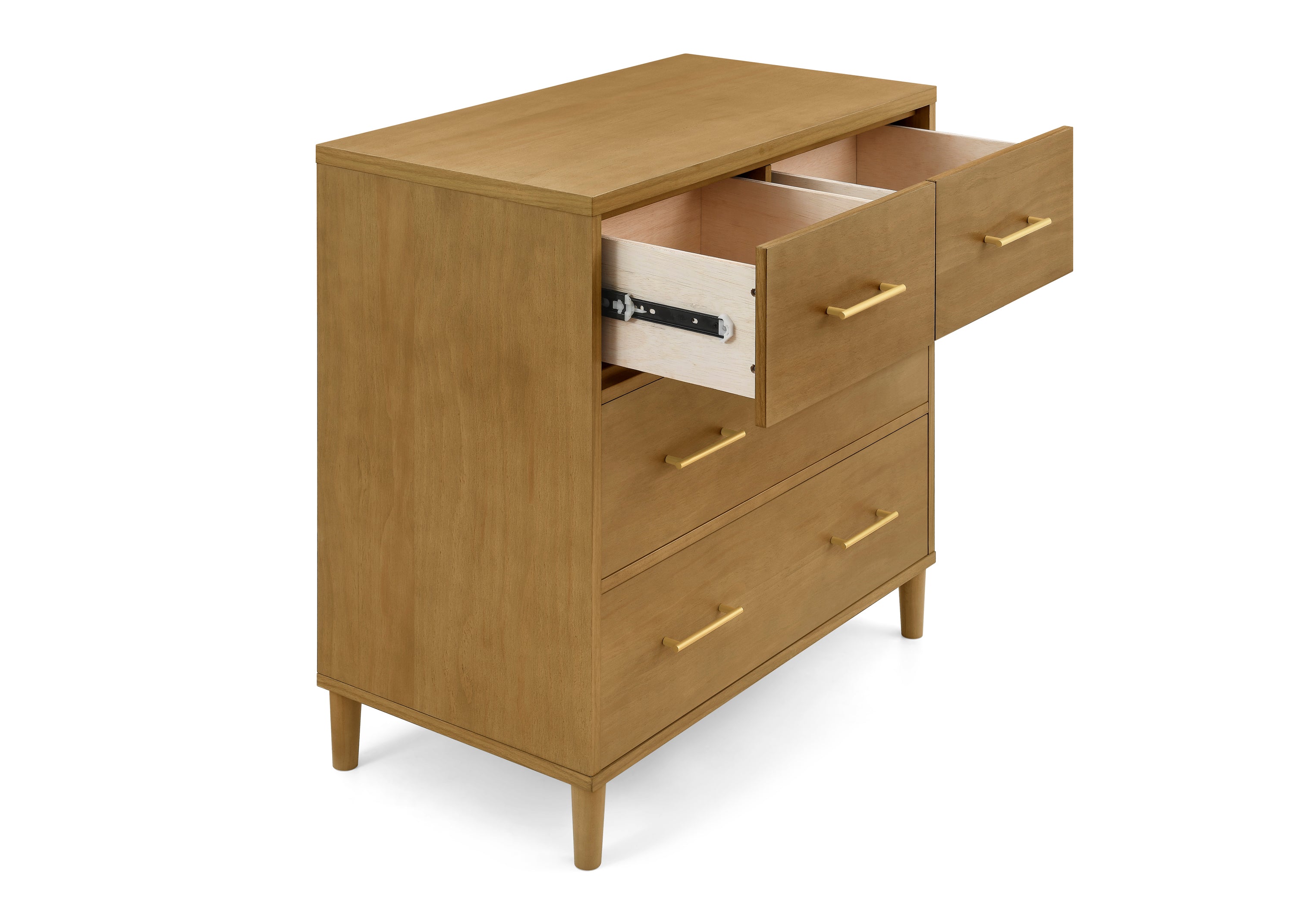 Classic 4 Drawer Dresser with Changing Top & Interlocking Drawers - Nursery Furniture for Baby Essentials Storage & Organization | Perfect for Baby Rooms, Bedrooms & Home Organization