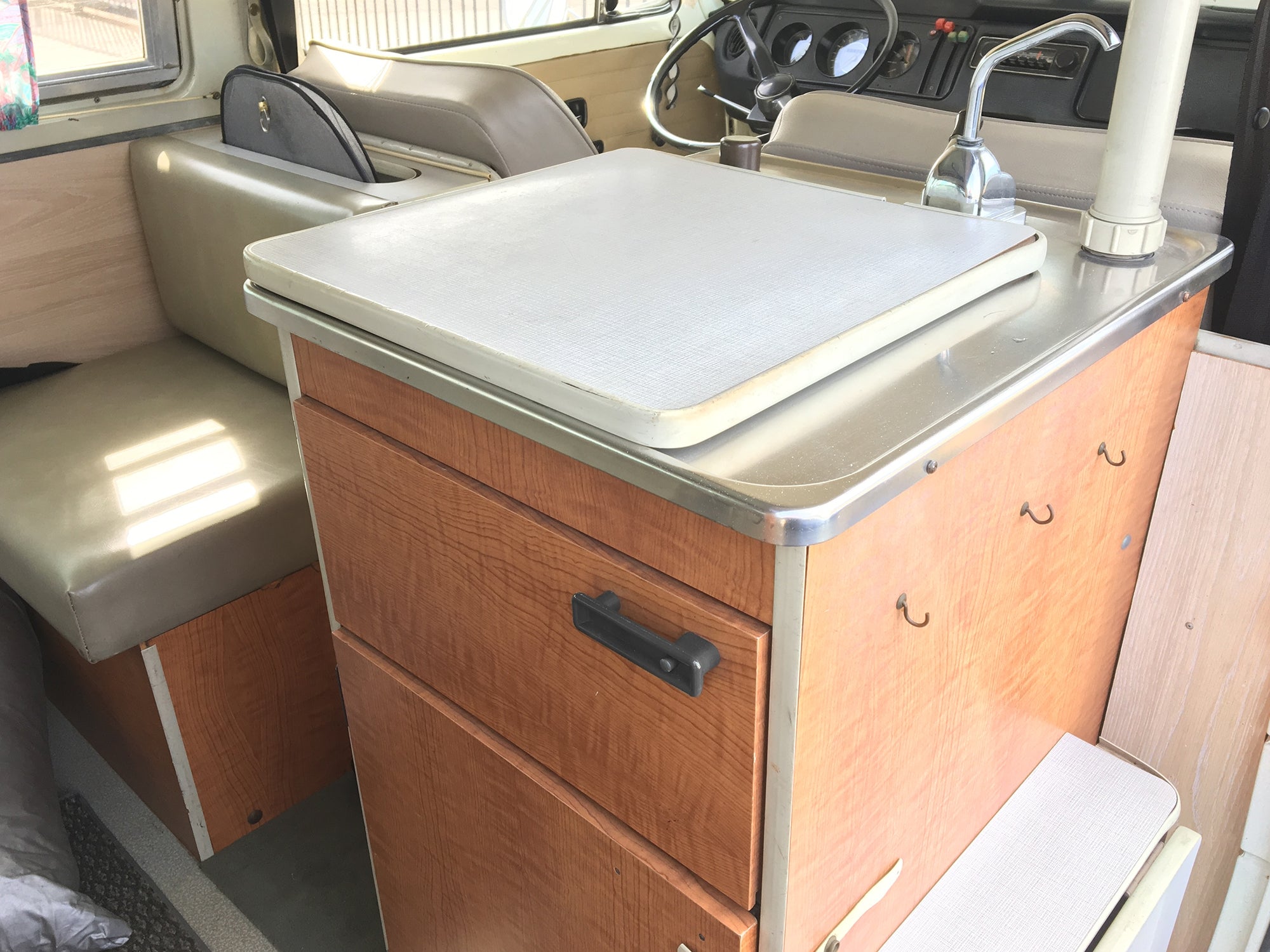 Original Title: Icebox Door Handle [Westfalia Bus]   Optimized Title: **Westfalia Bus Icebox Door Handle Replacement - Durable & Easy to Install for Vintage Camper Van Refrigerator** (Perfect for Restoring Classic VW Campervans & Road Trips)