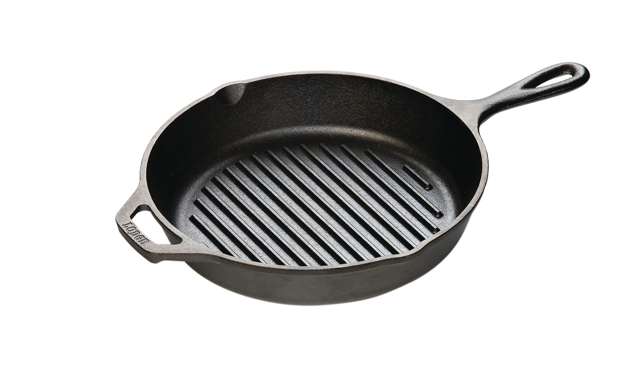 Lodge Cast Iron Grill Pan 10.25 Inch - Pre-Seasoned Skillet for Stovetop, Oven & Grill - Perfect for Steaks, Burgers & Vegetables - Indoor & Outdoor Cooking