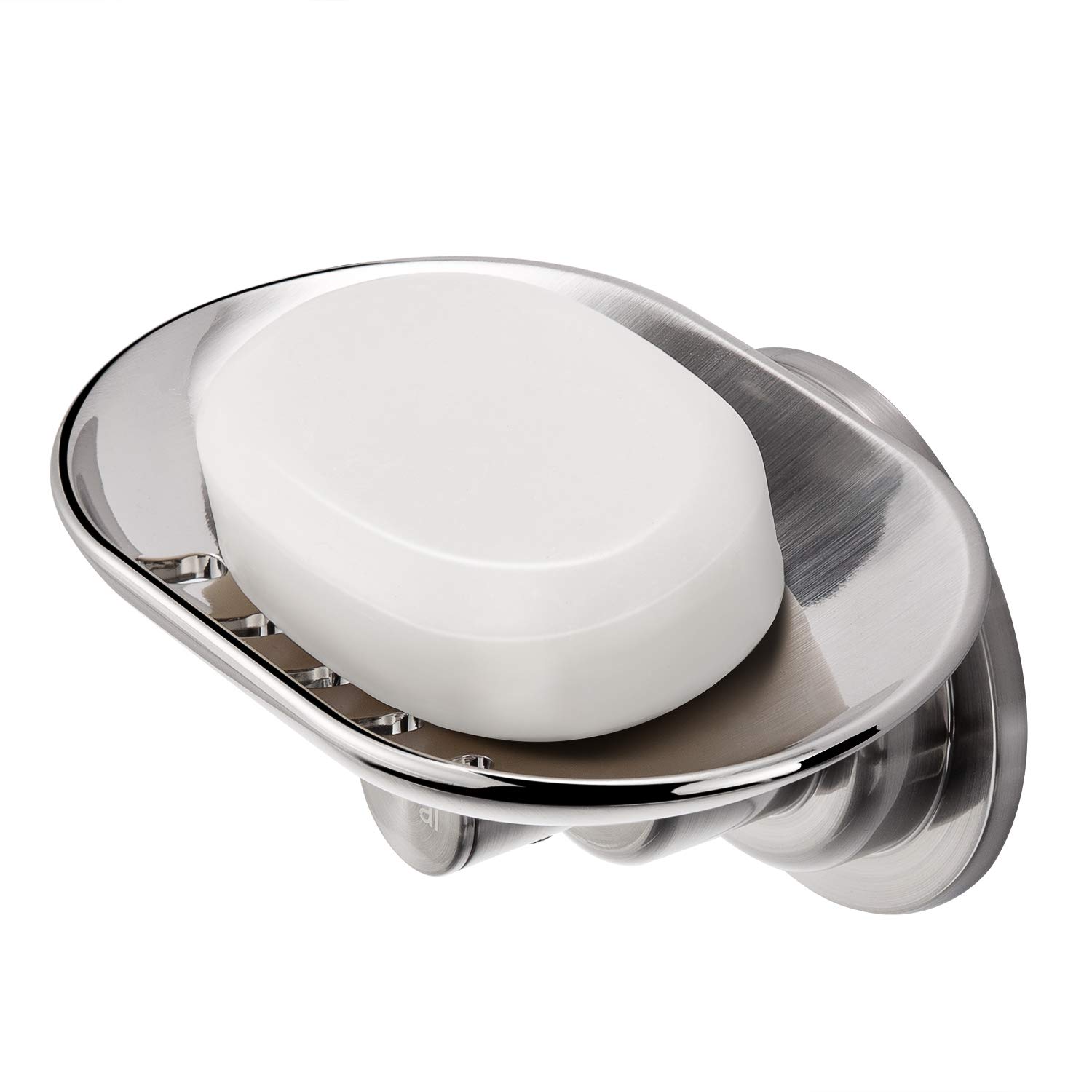 JiePai Suction Cup Soap Dish - Elegant Wall Mounted Soap Holder for Bathroom & Kitchen | Rustproof, Space-Saving Design for Showers, Sinks & Countertops