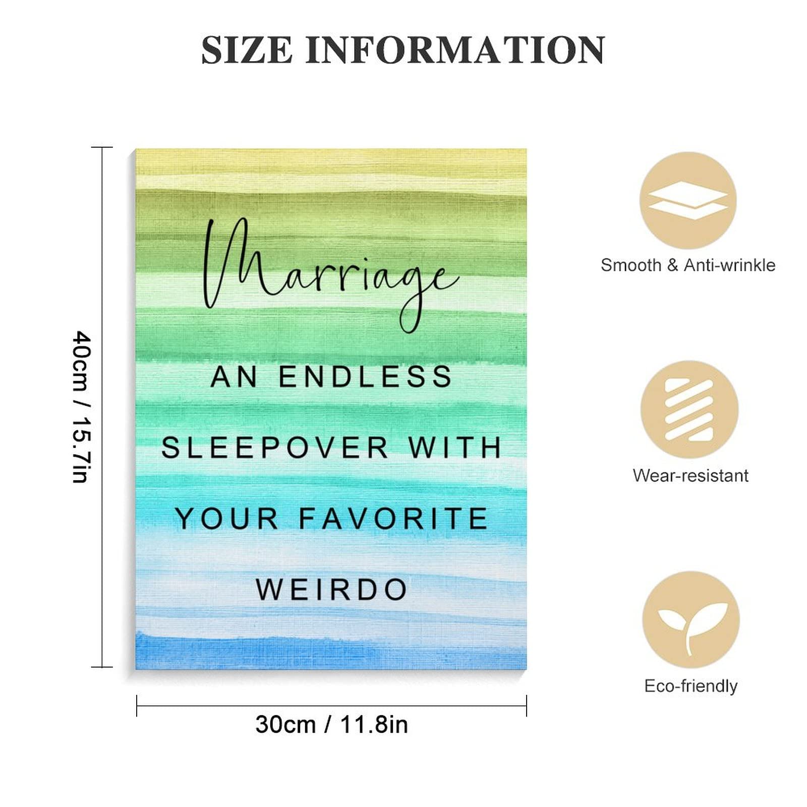 Endless Sleepover Canvas Wall Art - 12x16 Inspirational Home Decor for Couples