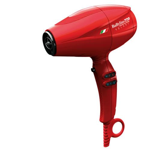 Babyliss Pro Nano Titanium Volare V2 Mid Size Hair Dryer - Professional Salon Blow Dryer with Ionic Technology for Frizz-Free Shine (Red) - Perfect for Home Use, Travel & Salon Styling