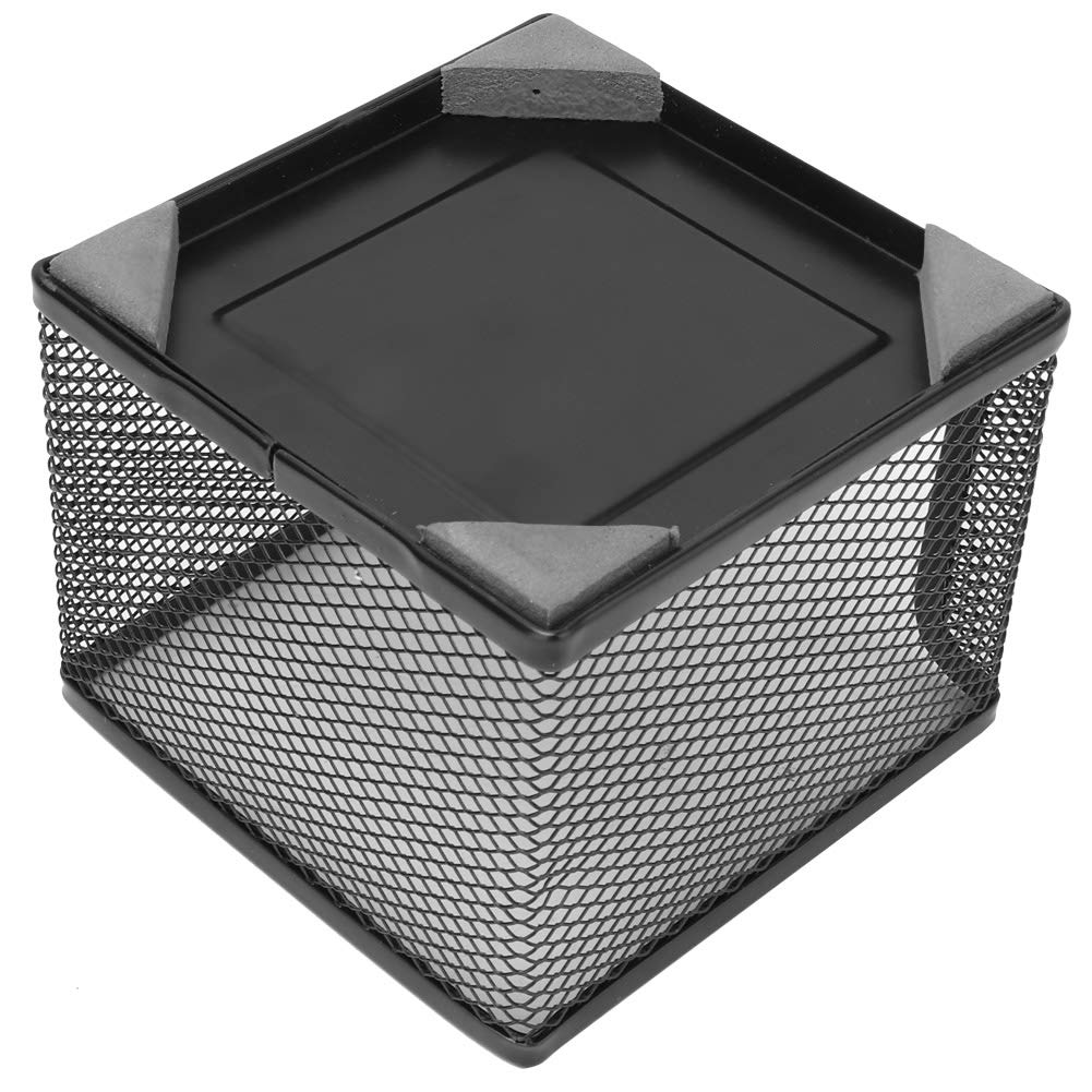 Metal Mesh Sticky Note Holder & Organizer - Stylish Office Desk Accessory for Notes, Cards & Business Essentials | Perfect for Office, Home Desk & Workspace Organization