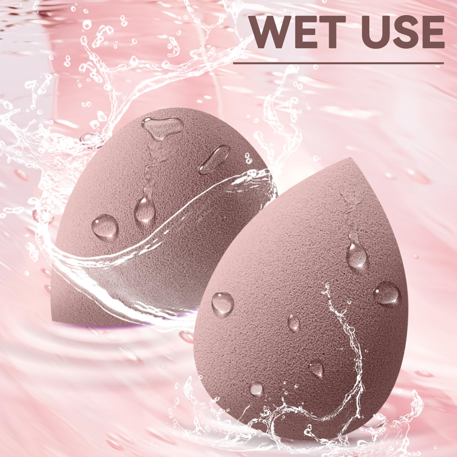 6 PCS Makeup Sponges Set - Latex Free Beauty Blending Sponge for Liquid, Cream & Powder Foundation - Super Soft Makeup Sponge for Flawless Application - Perfect for Daily Makeup & Professional Use
