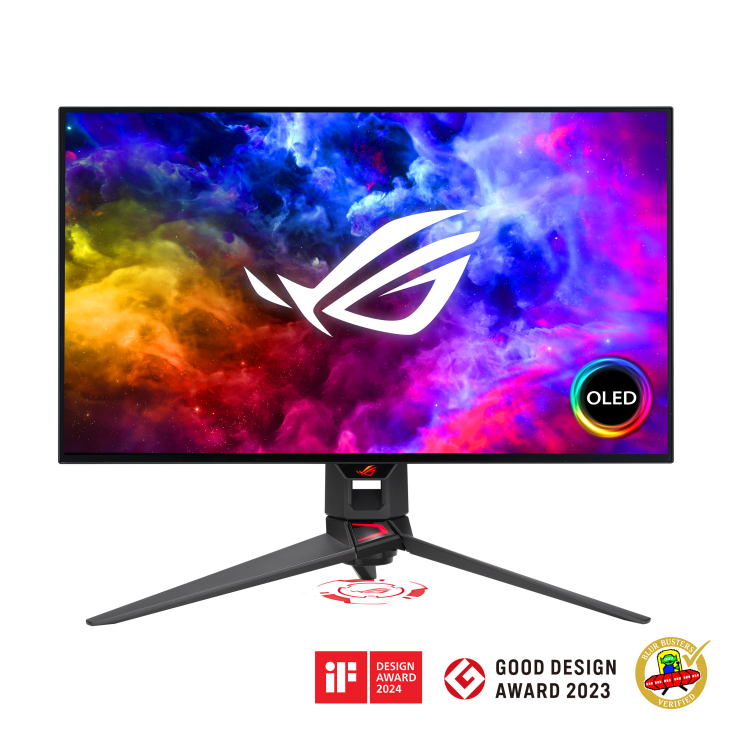 ASUS ROG Swift PG27AQDM 27-inch QHD 240Hz OLED Gaming Monitor - Ultra Fast Response, HDR, G-Sync Compatible for Competitive Gaming & Esports