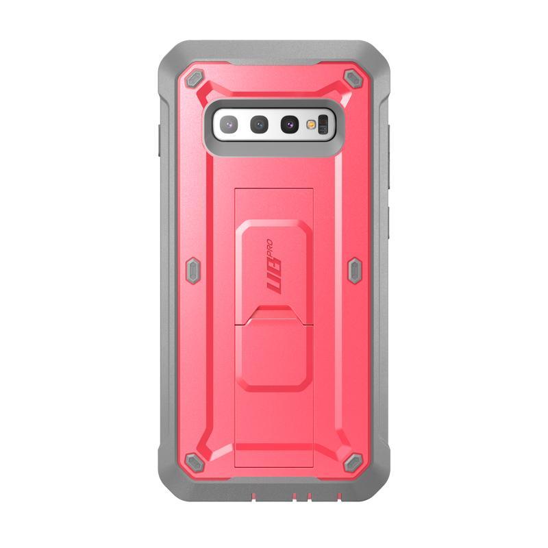 Samsung Galaxy S10 Unicorn Beetle Pro Rugged Case with Holster - Shockproof Protective Cover (Pink) for Outdoor, Work & Active Lifestyle