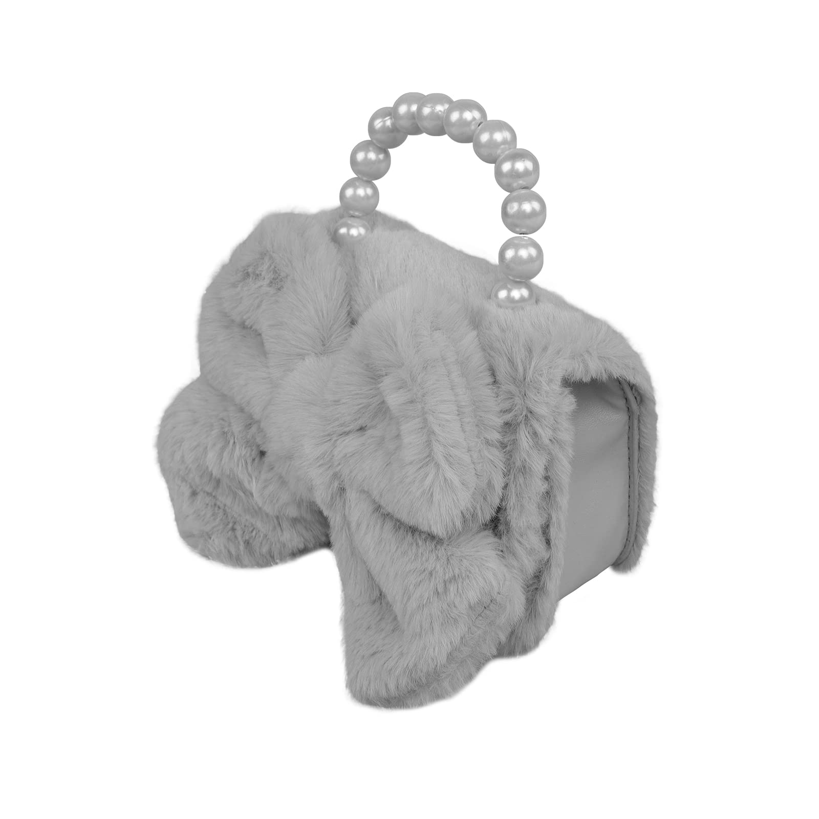 **Cute Fuzzy Mini Shoulder Bag for Girls - Kids Messenger Purse with Phone Holder, Crossbody Clutch for Toddlers | Perfect for School, Travel & Playdates**