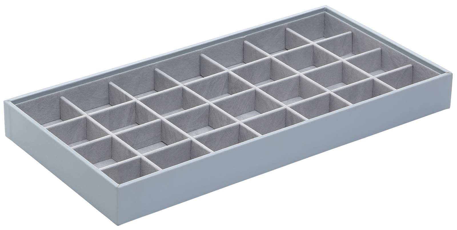 Stackable Jewelry Organizer Trays - 3-Piece Set for Necklaces, Rings & Cosmetics | Closet & Dresser Drawer Storage | Perfect for Travel, Vanity & Gift Giving