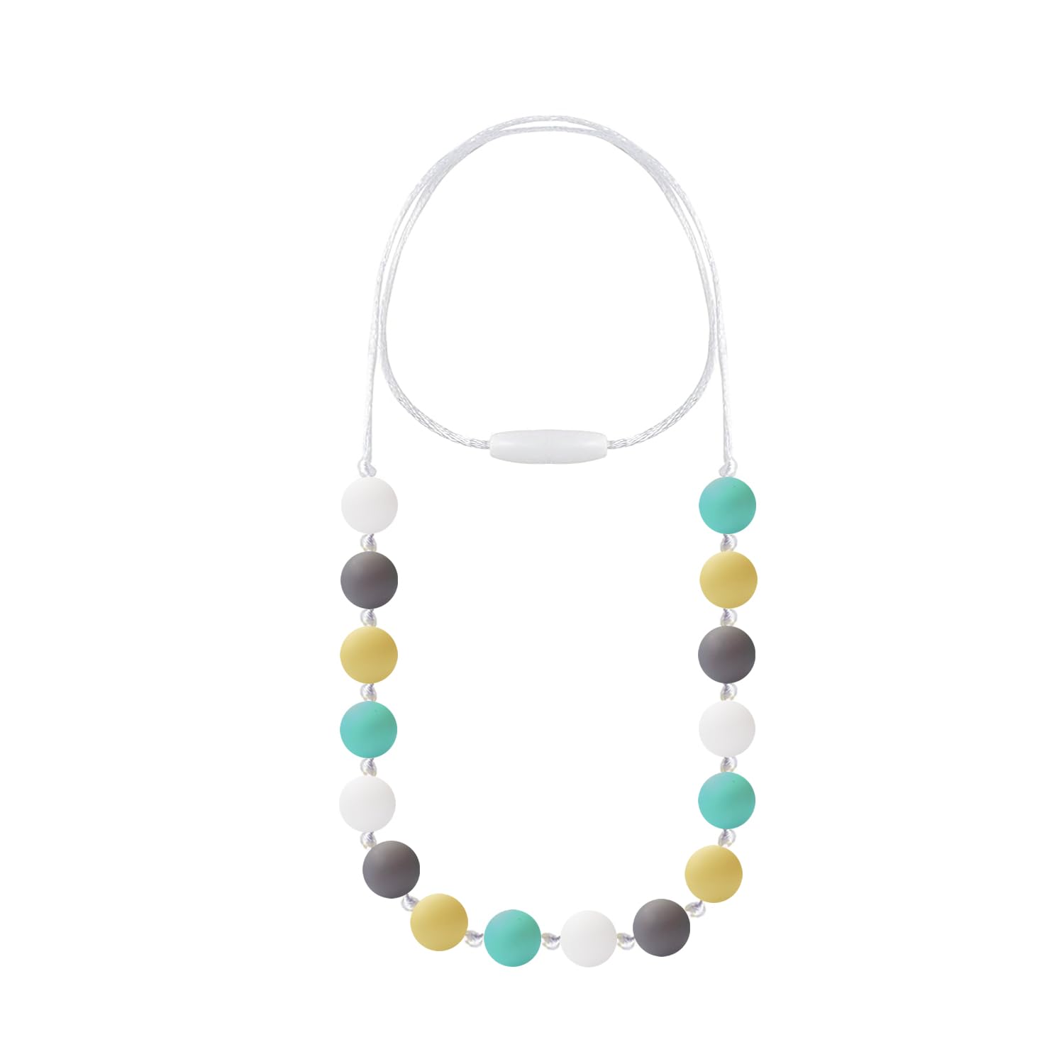Silicone Teething Necklace for Babies & Toddlers - Sensory Chew Toy for Autistic Kids - Perfect for Soothing Teething Pain