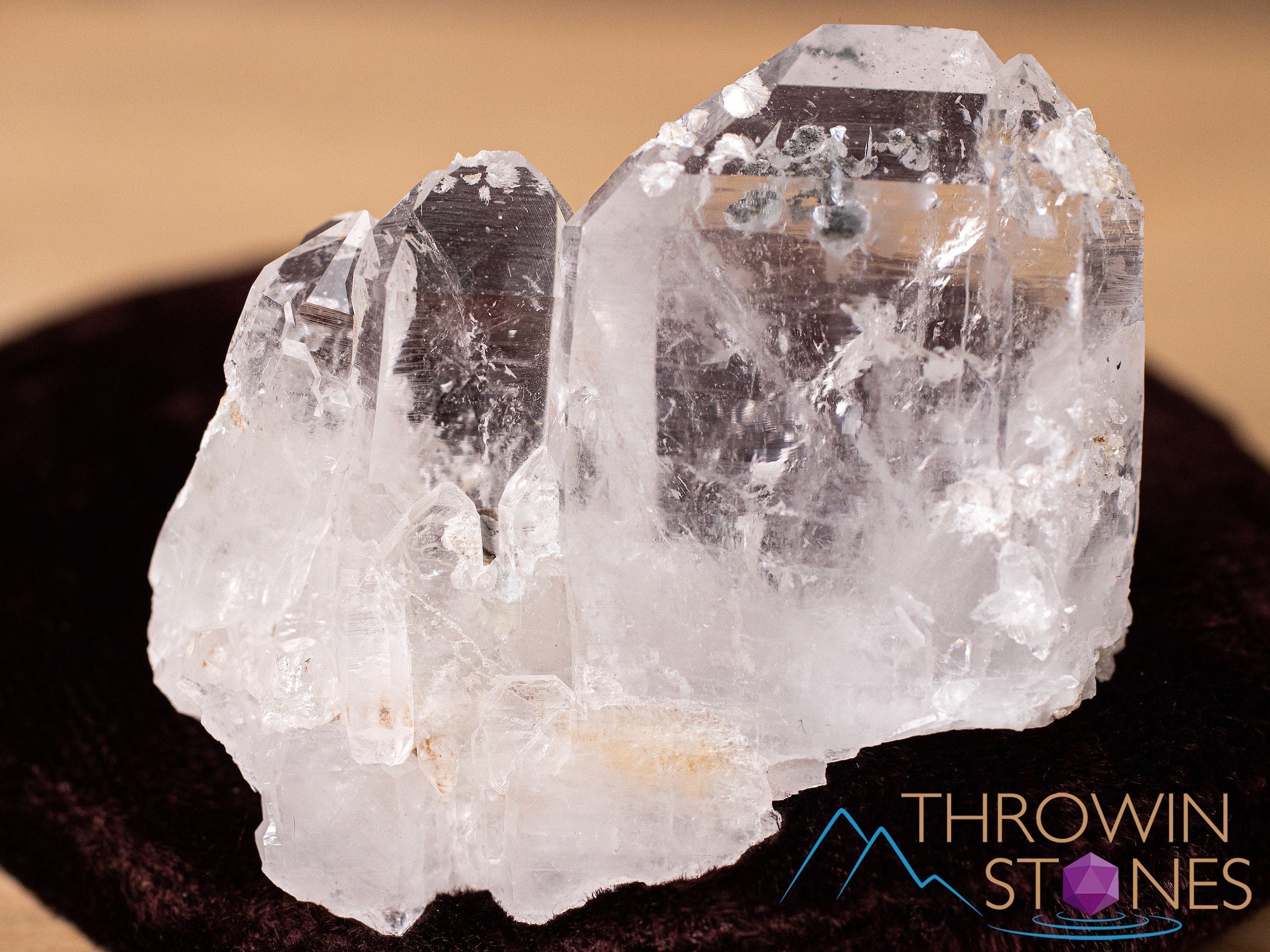 Natural Cookeite in Clear Quartz Raw Crystal - Healing Stone, Housewarming Gift & Home Decor | Perfect for Meditation, Reiki, and Spiritual Healing