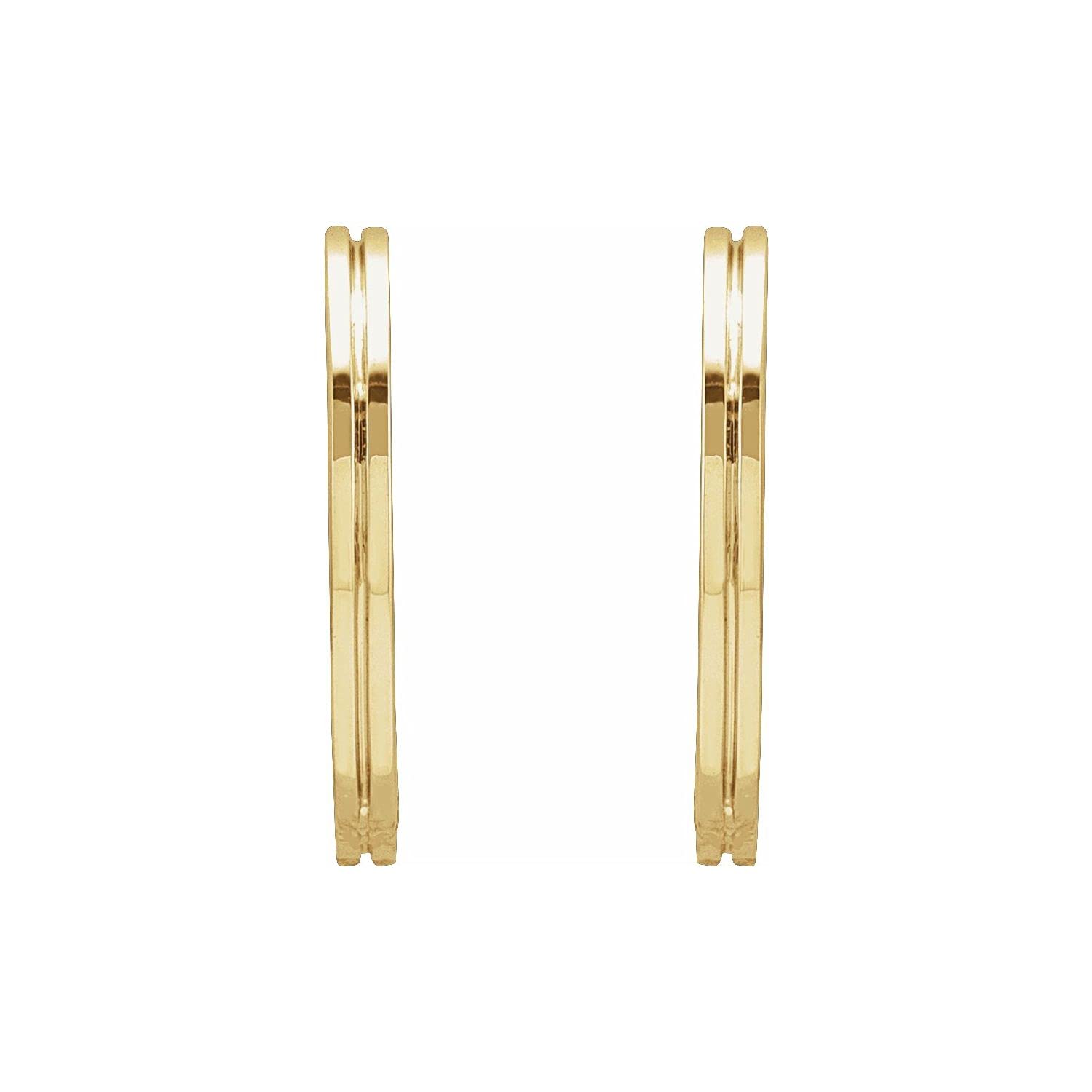 14K Gold Huggie Hoop Earrings for Women - 10.3mm to 30mm Diamond2Deal - Perfect for Everyday Wear, Date Night & Special Occasions