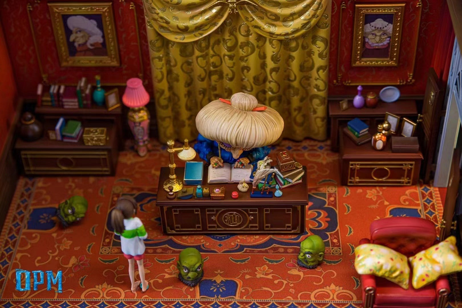 OPM Studio Desktop Spirited Away Yubaba's Room Decoration - Anime Collectible for Studio Ghibli Fans | Perfect for Home Office, Anime Shelf Display & Ghibli Merchandise Collection